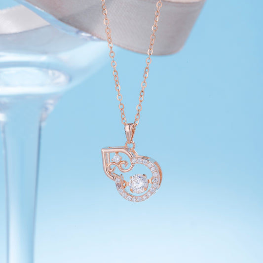 Line Jewelry 胡蘆閃石吊墜項鍊 Pear shape Zircon Pendant Necklace