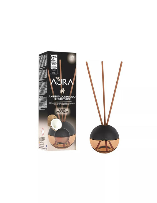 西班牙直送 | Aura Mikado Sphere Reed Diffuser 霧黑香薰 20ml (Coconut 椰子)