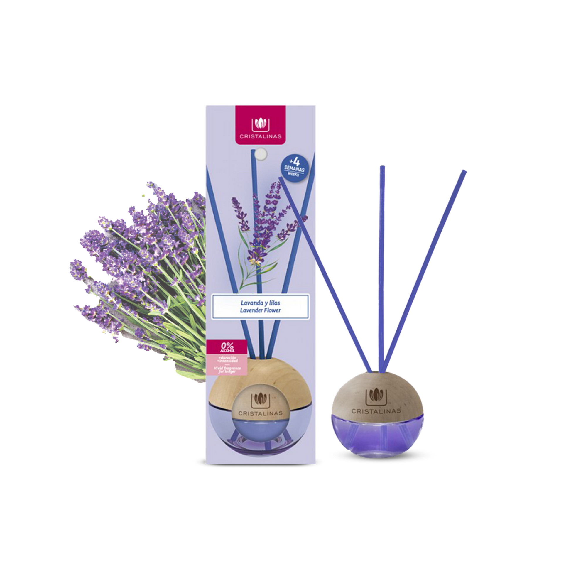 西班牙直送 | Cristalinas Sphere - Reed Diffuser 20ml - Lavender Cristalinas
