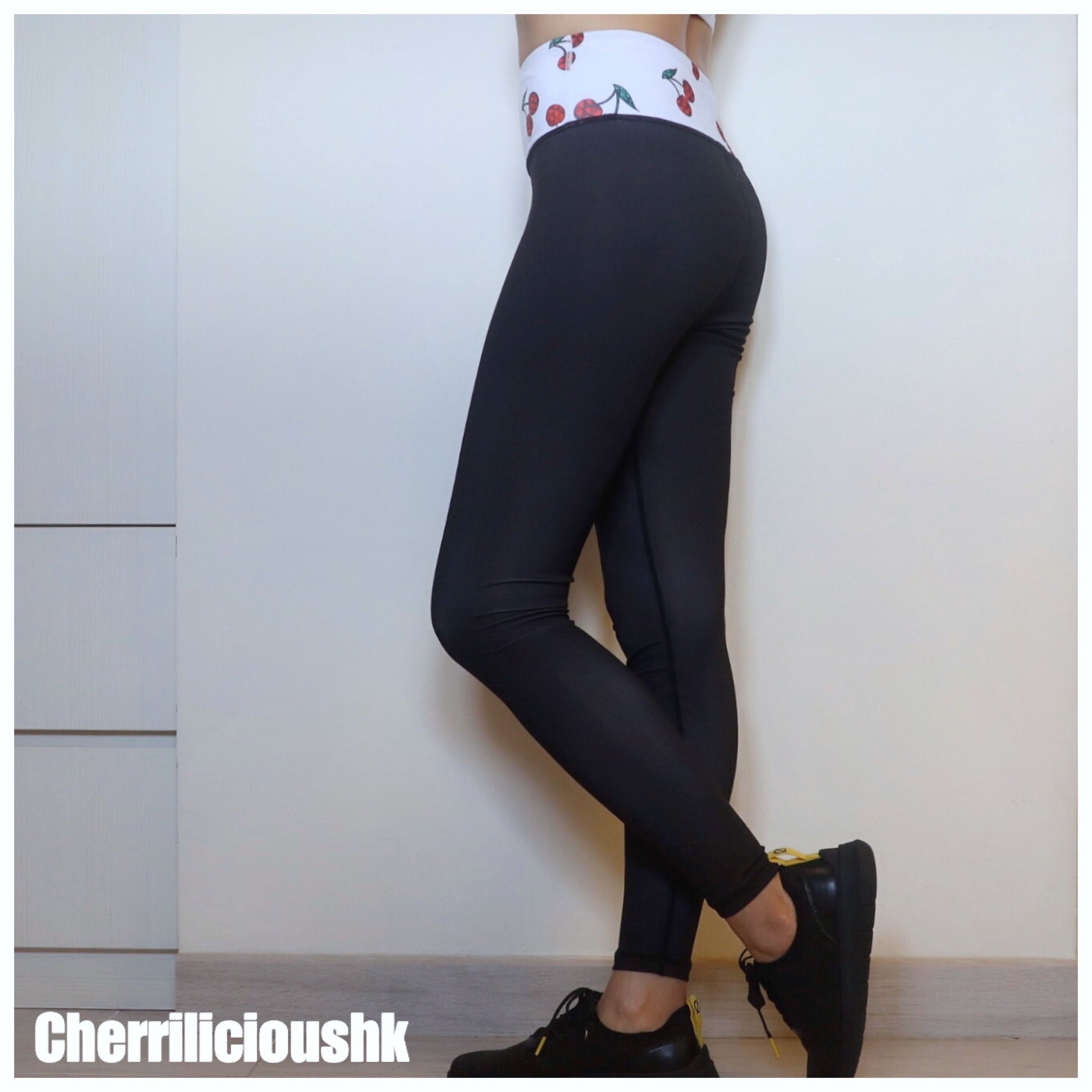 Legging / Yoga Pants CHERRILICIOUS 櫻桃打底褲系列 (黑色) Cherrilicious