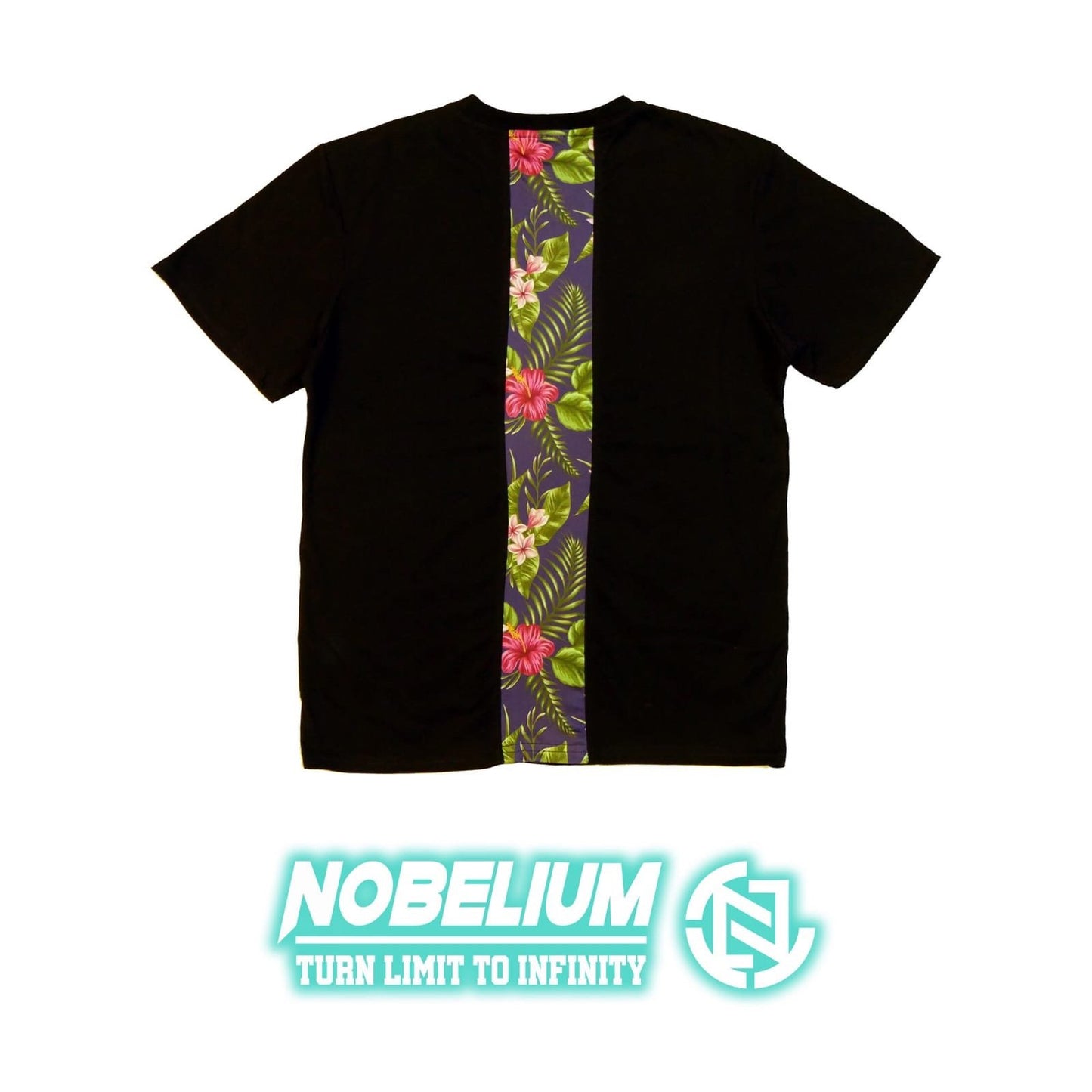 【Nobelium】自家品牌拼布Tee (藍底紅花) Nobelium